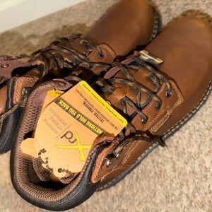 Brown Leather Work Boots